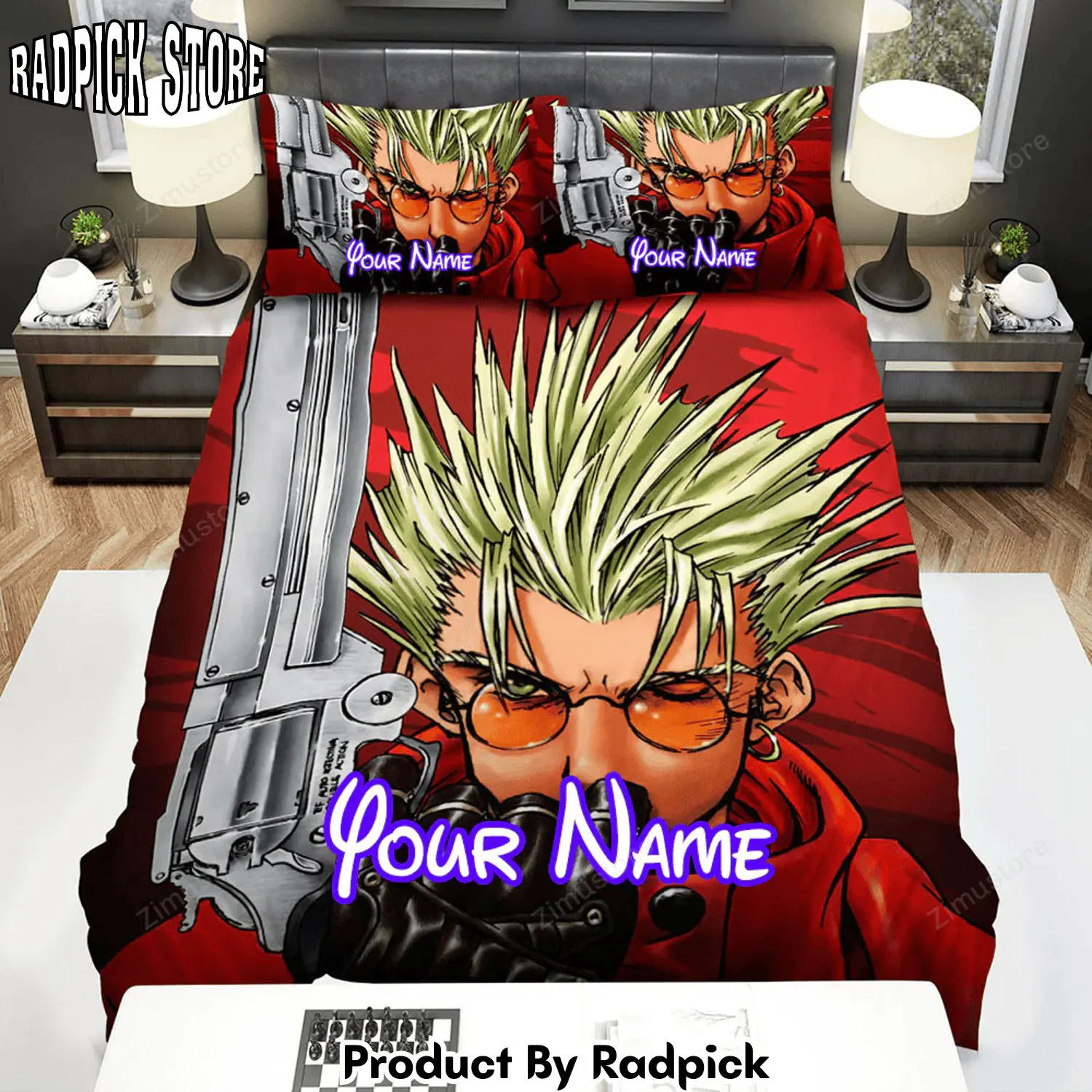 Radpick trigun anime bed sheets spread comforter duvet cover personalized name bedding sets rp327635